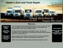 Tablet Screenshot of haidersautoandtruckrepair.com